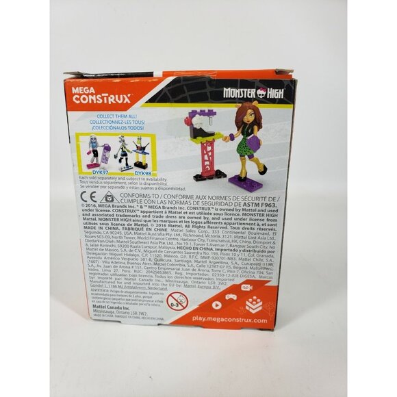 New Monster High Clawdeen Wolf Stitchin' Style Mega Construx Miniature Doll New - Picture 5 of 7